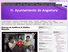 Tablet Screenshot of angostura.gob.mx